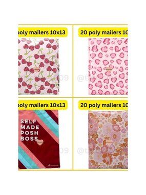 Pack Of 80 Poly Mailers Designs As Shown Size 10x13